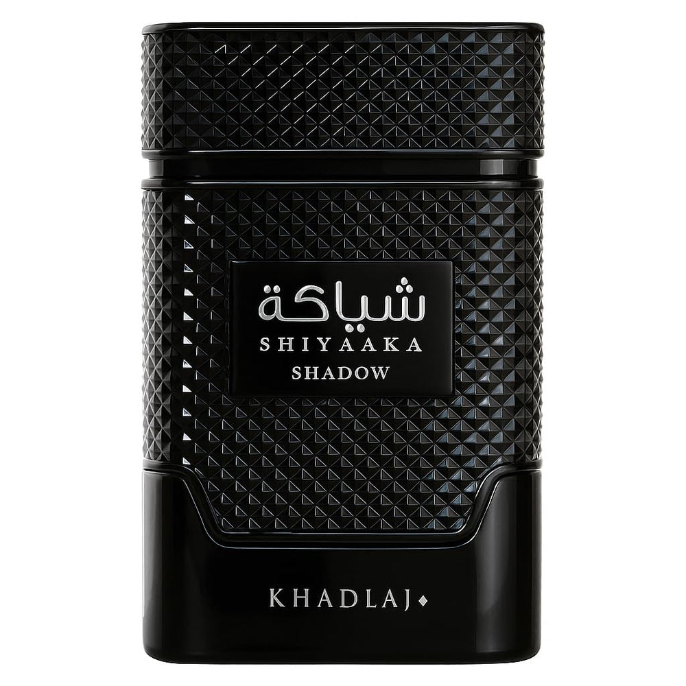 Khadlaj Shiyaaka Shadow, frasco vertido, aroma intenso y duradero para uso diario.