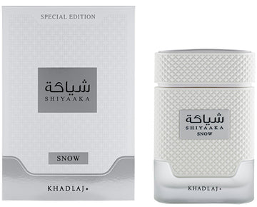 KHADLAJ PERFUMES Shiyaaka Snow: corazón neroli y pimienta rosa para una sensación sofisticada