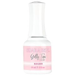 Kiara Sky gel de construcción, botella icónica, posible durabilidad de tres semanas.
