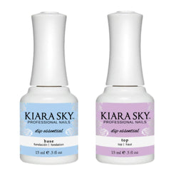 KIARA SKY Liquide Essentials – Couche de base duo, protège et prépare les ongles.
