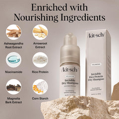 Kitsch Polvo Seco Absorbe Aceite para Cabello Limpio