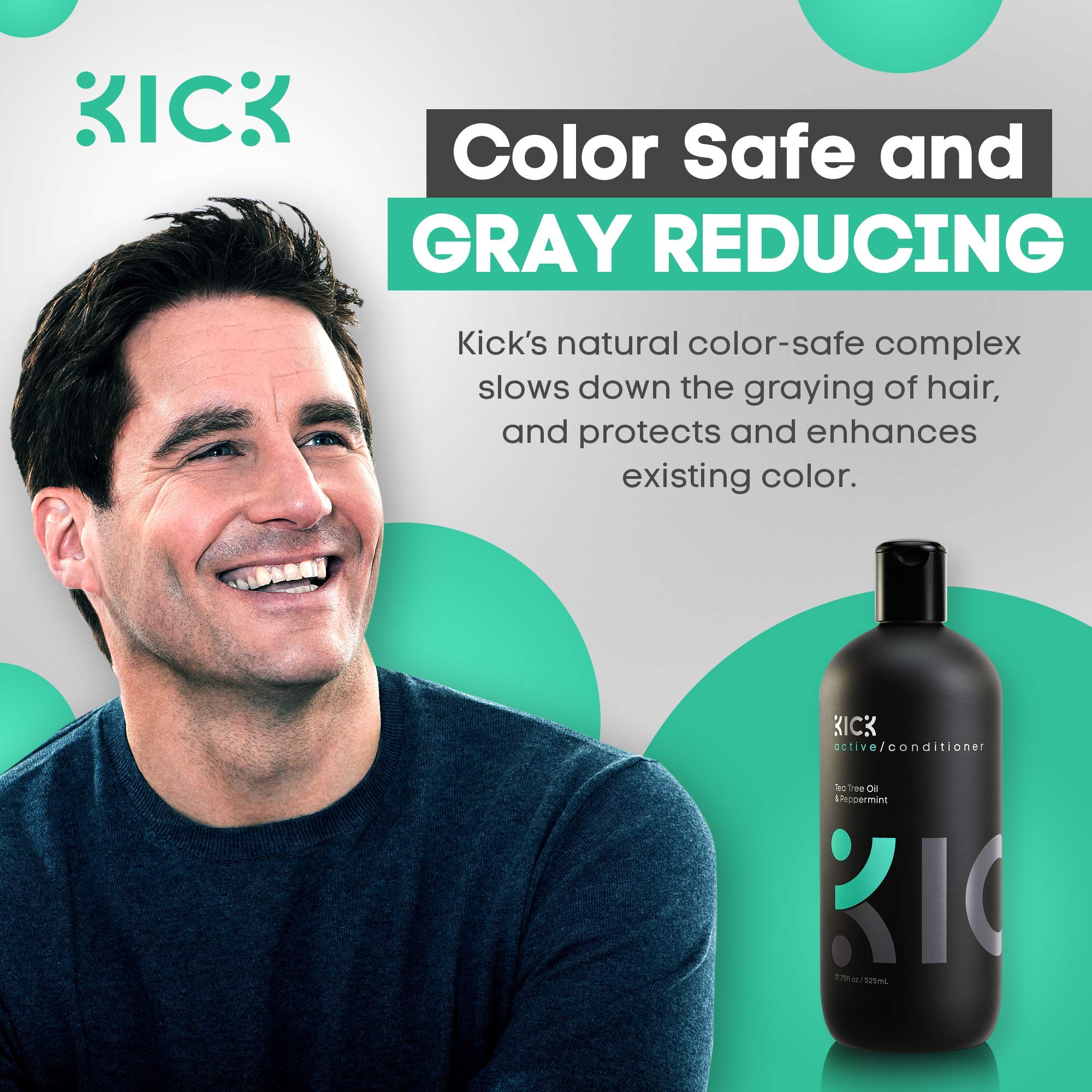 Envase con diseño práctico de Kick Tea Tree Peppermint para uso diario.