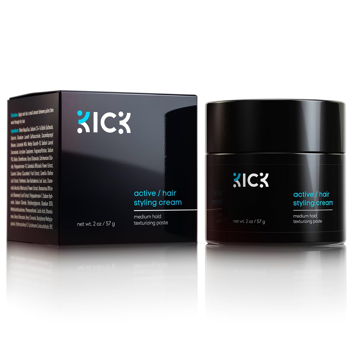 Kick crema para el cabello: fijación media sin grasa, acabado semimate.