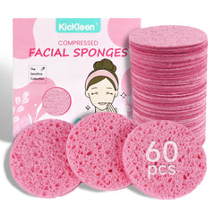 Kickleen esponjas faciales comprimidas para limpieza diaria suave