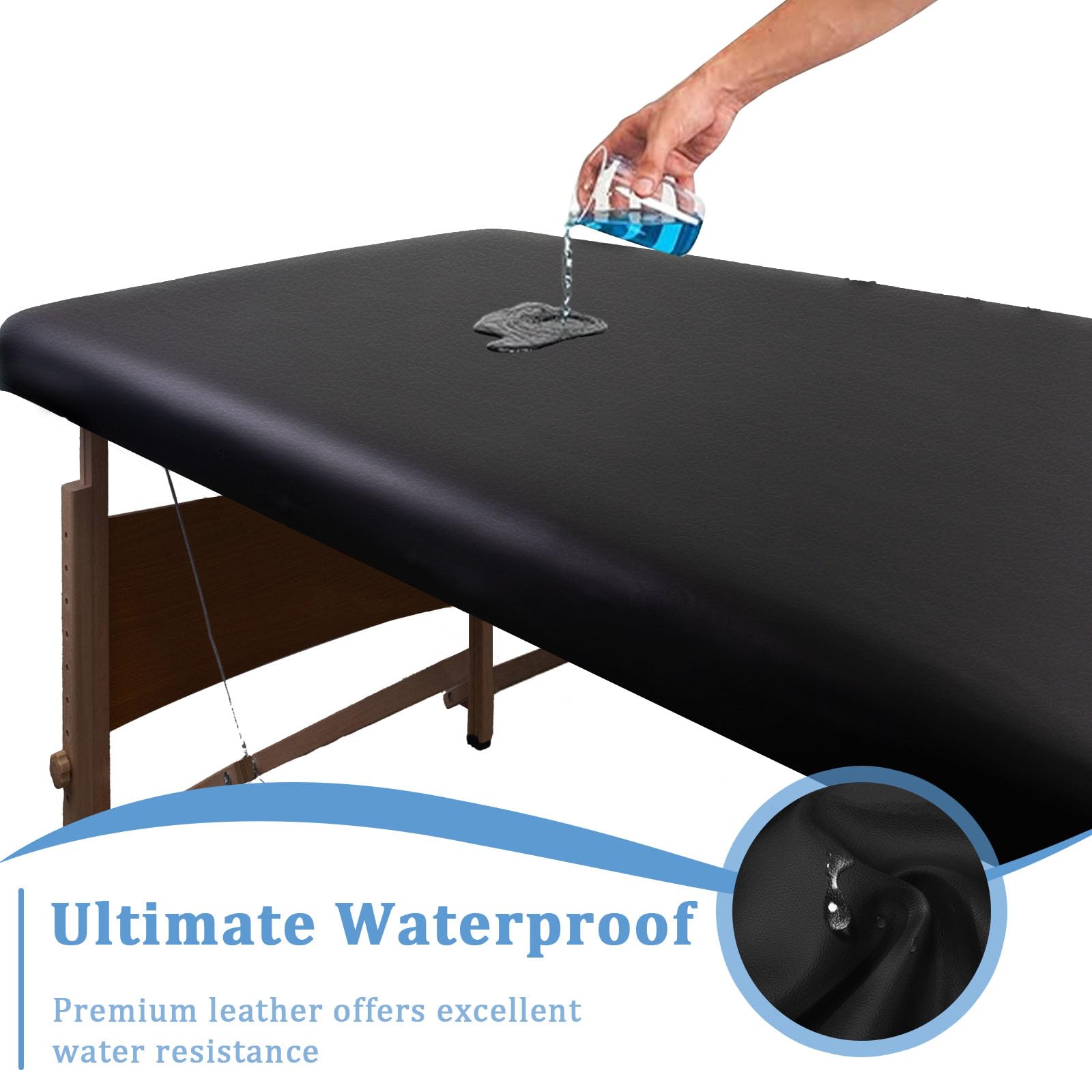 KIDOACOW protector cama de masaje impermeable: resistente a aceites y humedad
