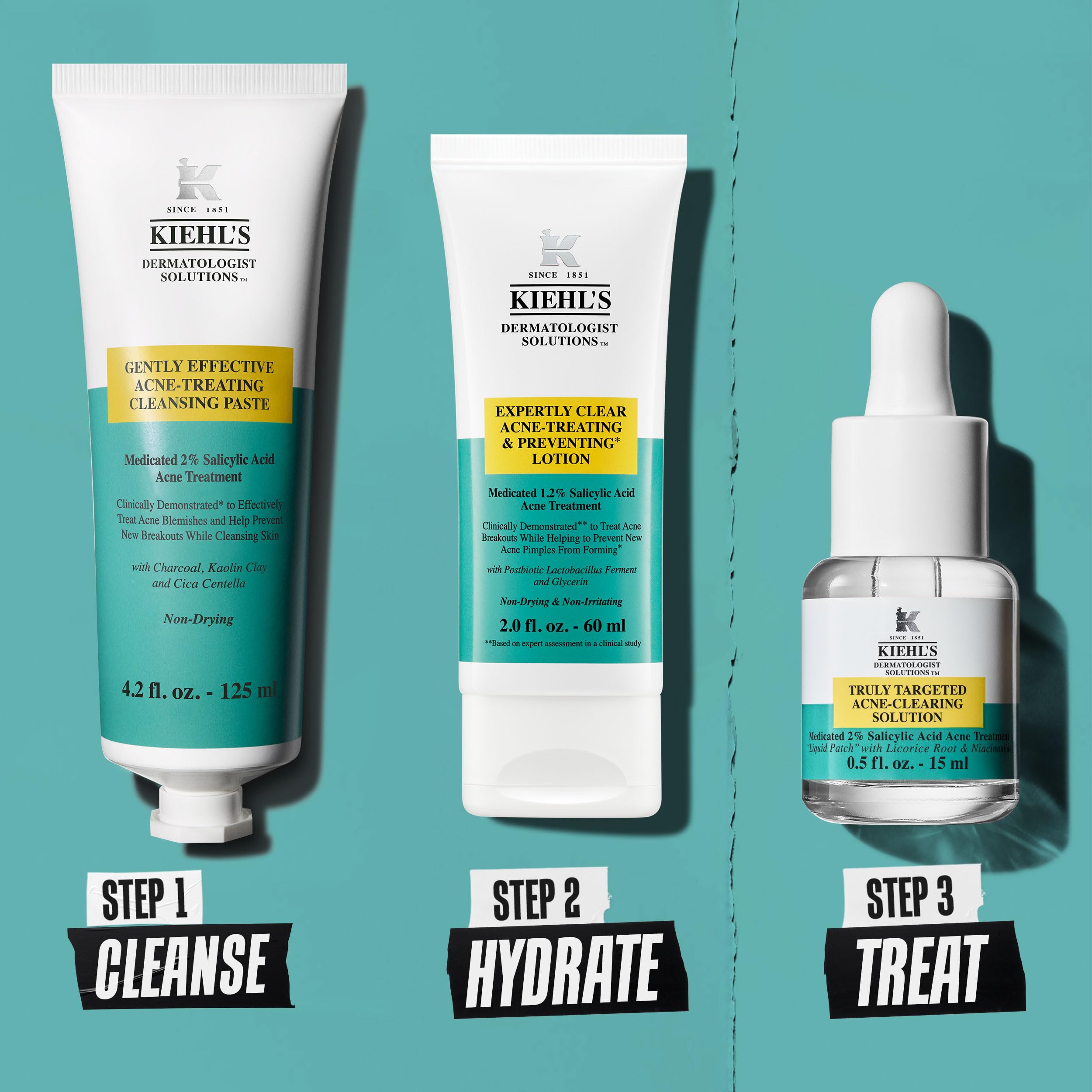 Kiehl's pasta limpiadora protege la barrera cutánea con Cica Centella y Glicerina.