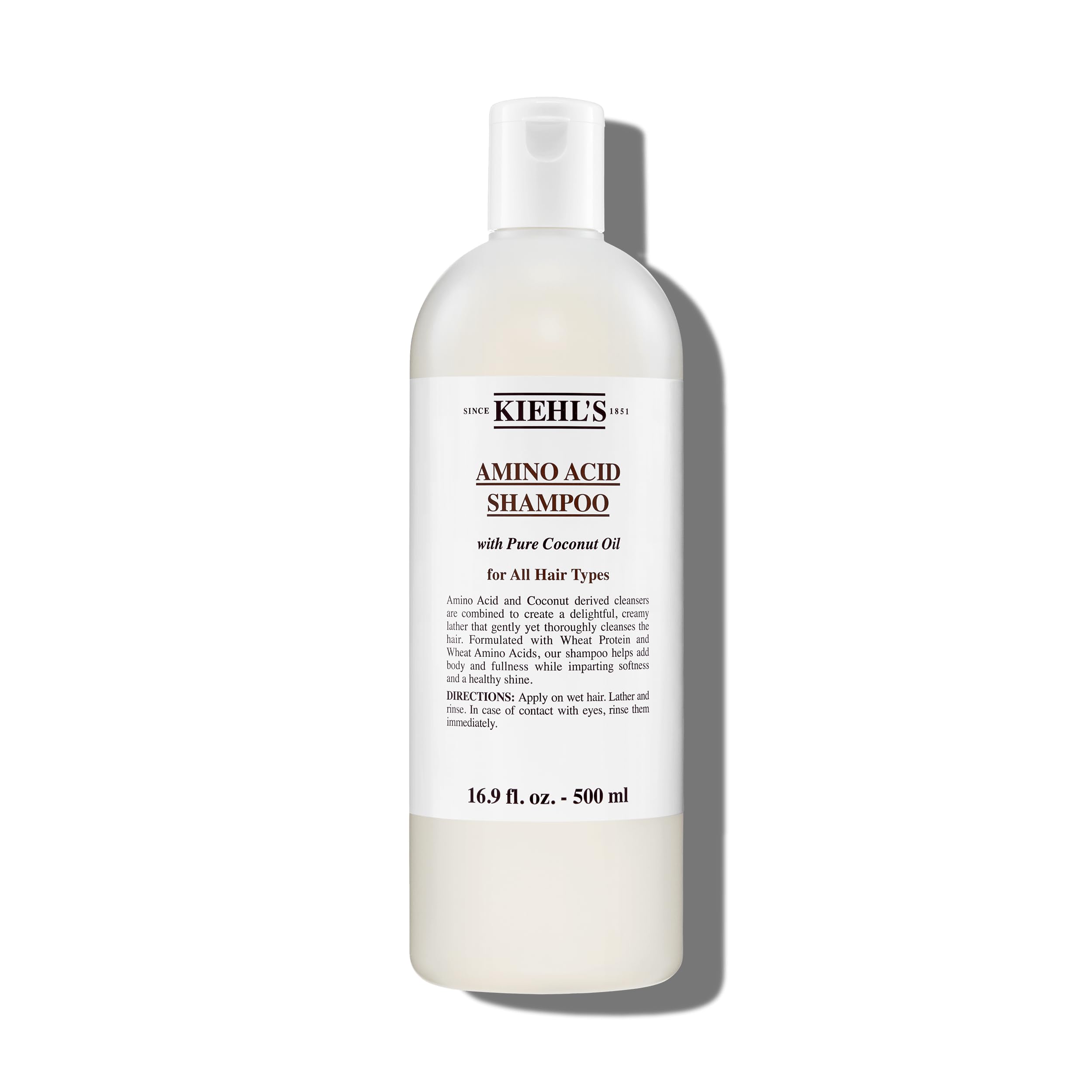Kiehl's Shampoo de aminoacidos frente al envase, limpieza suave para todo tipo de cabello