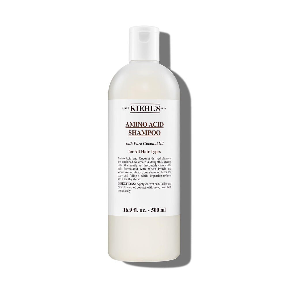 Kiehl's Shampoo de aminoacidos frente al envase, limpieza suave para todo tipo de cabello