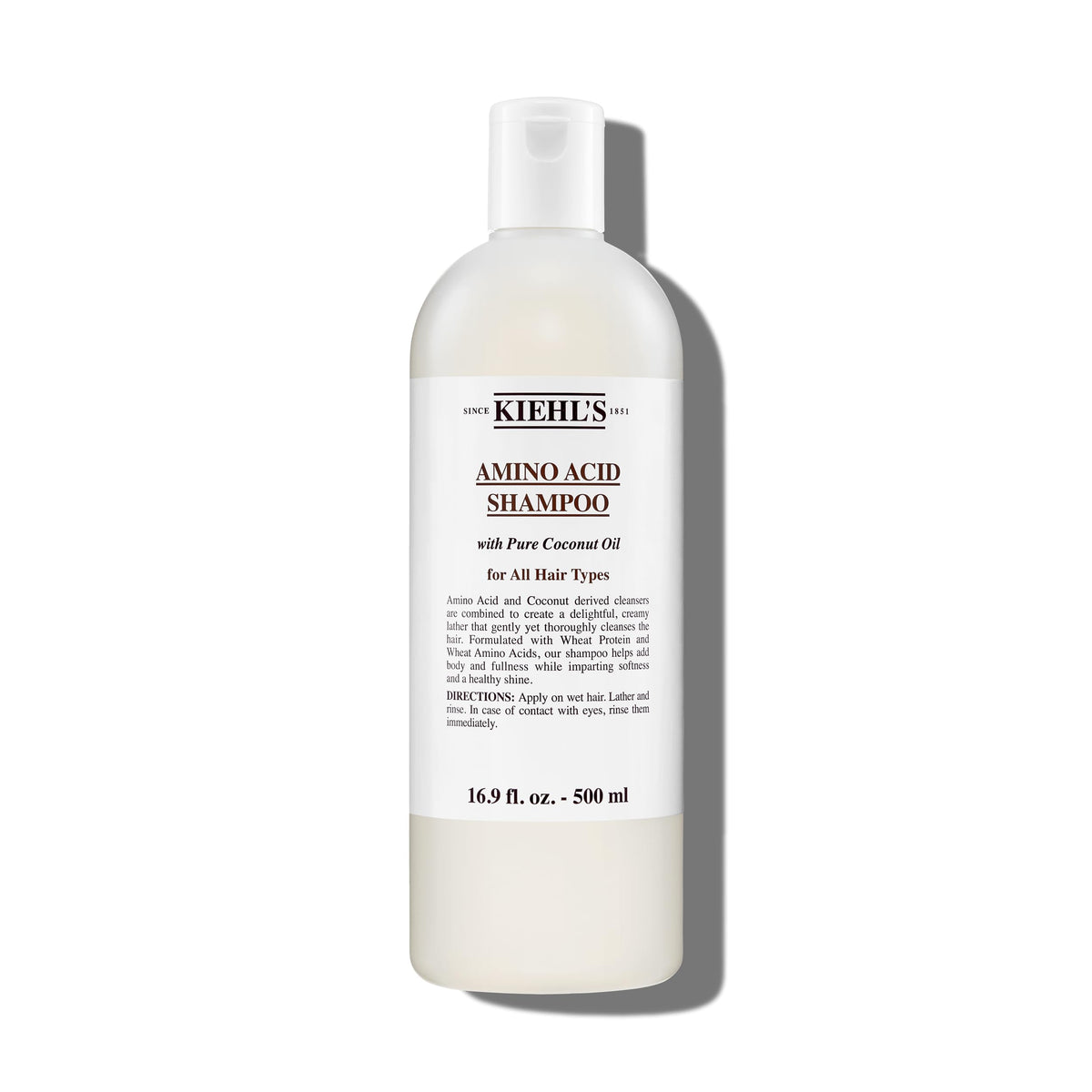 Kiehl's Shampoo de aminoacidos frente al envase, limpieza suave para todo tipo de cabello