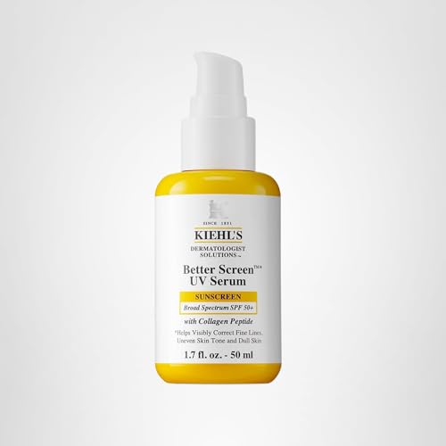 Envase sostenible de Kiehl's Better Screen Serum para cuidado responsable.