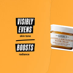 Peau hydratée et éclat visible après utilisation du Kiehl's Calendula Serum Infusé.