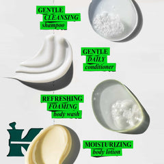Kiehl's Conditioner travel-size restores smoothness and manageability after washing.