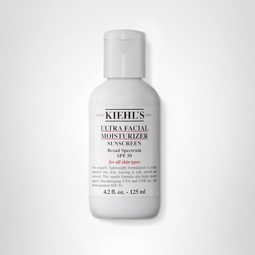 Kiehl's crema hidratante para rostro SPF 30, etiqueta legible y fácil de identificar.
