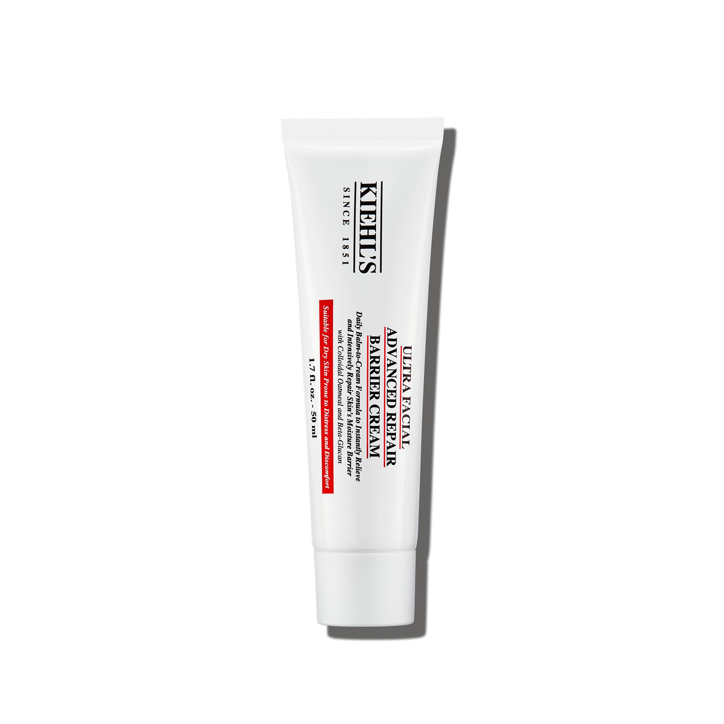 Kiehl's Ultra Facial Advanced Repair Barrier Cream en envase, para uso diario y fácil aplicación.