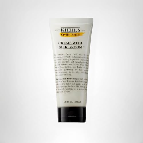 Kiehl's crema sedosa con fitopeptidos cuida el cabello.
