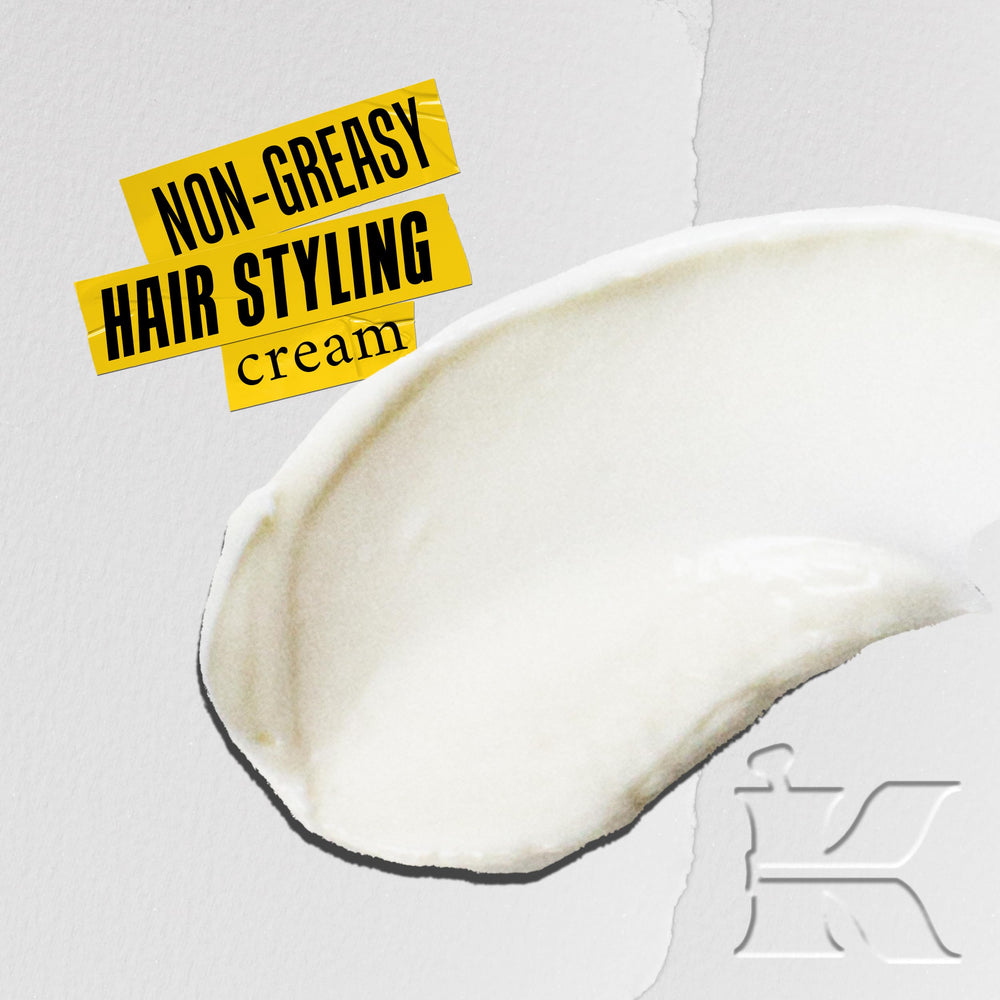 Kiehl's crema sedosa mejora la textura para un peinado fácil.
