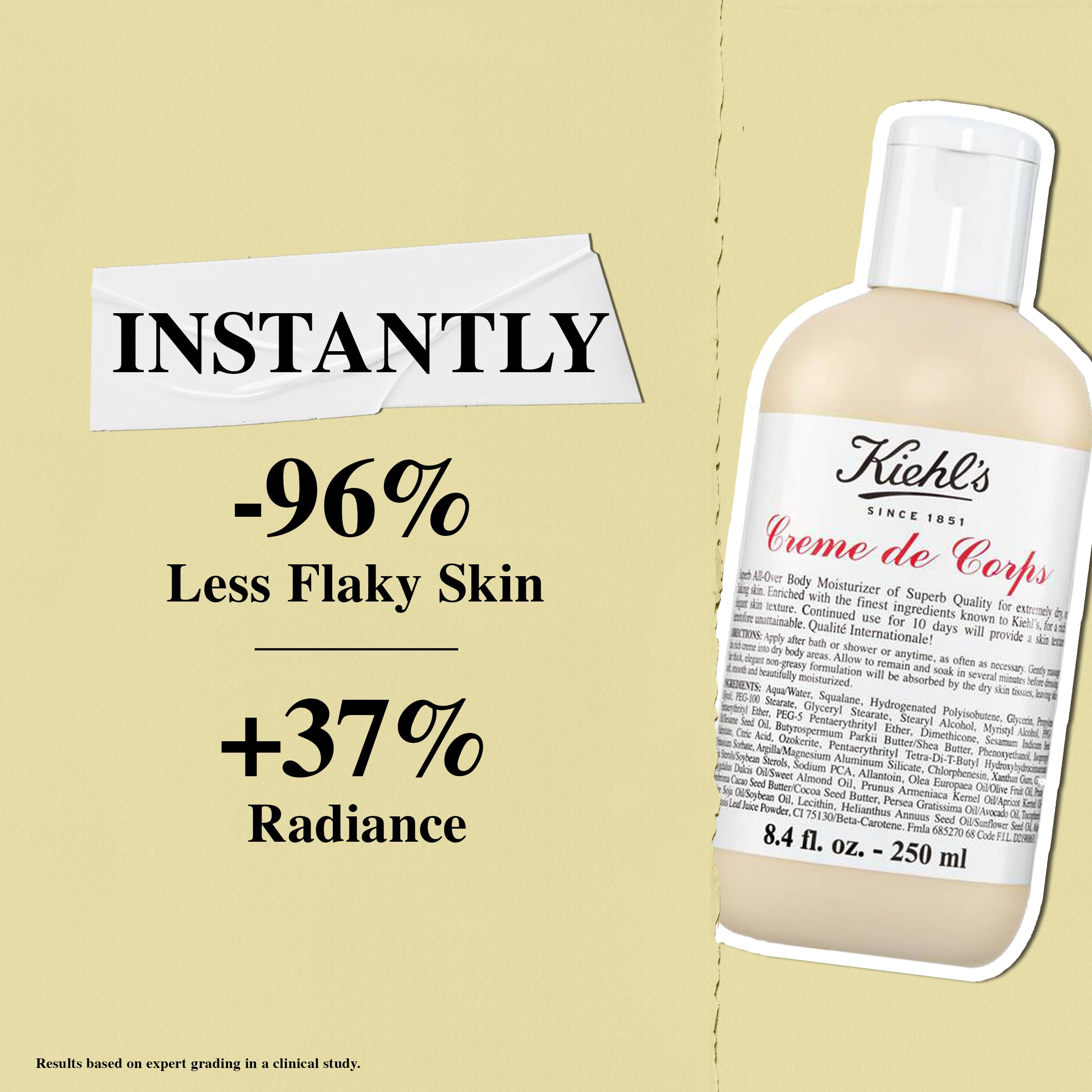 Kiehl's Creme de Corps manteca de cacao y karité hidratan la piel.