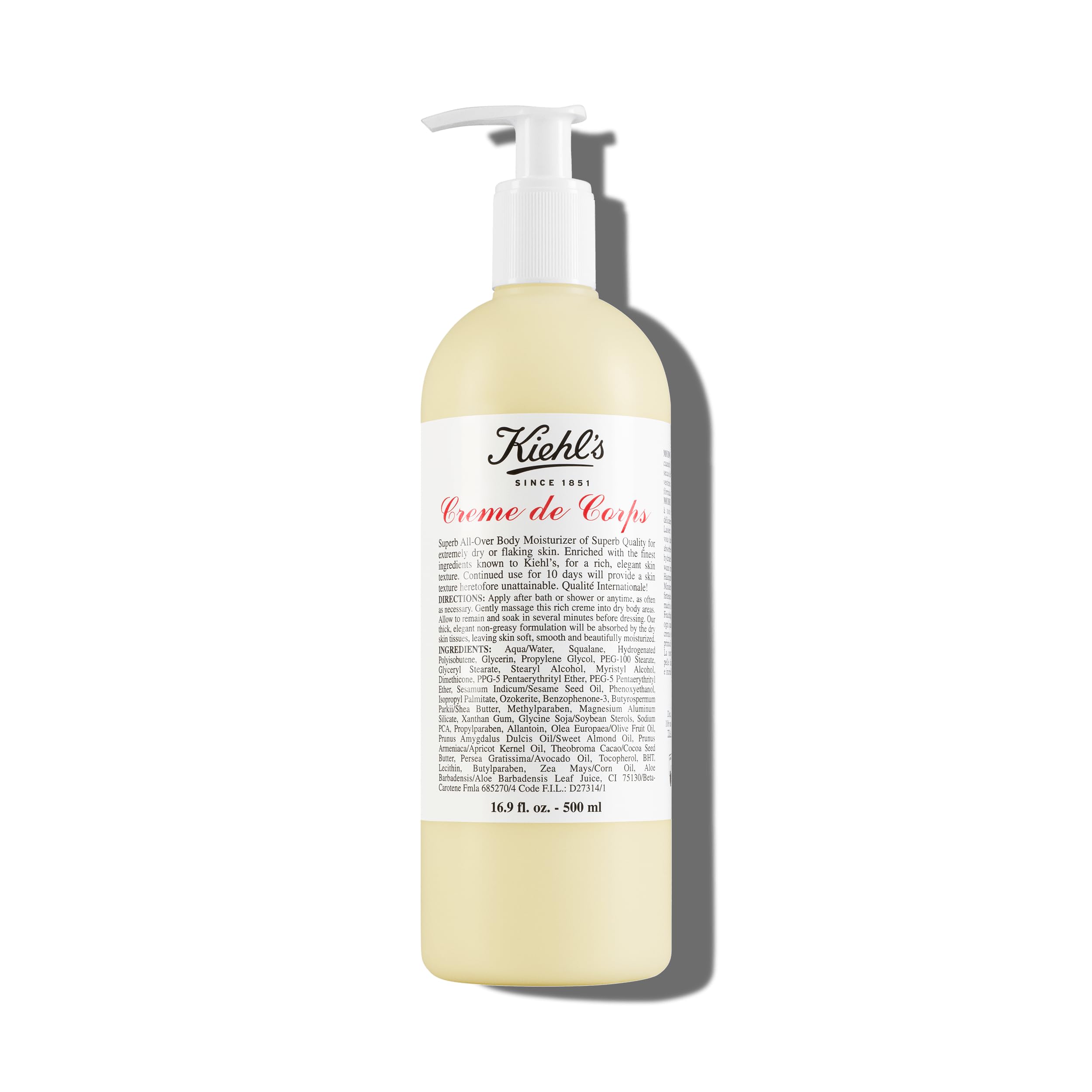 Kiehl's Creme de Corps textura rica para piel suave y nutrida.