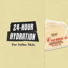 Kiehl's Crema de Cuerpo Batida, ingredientes soja y miel para nutrición suave.