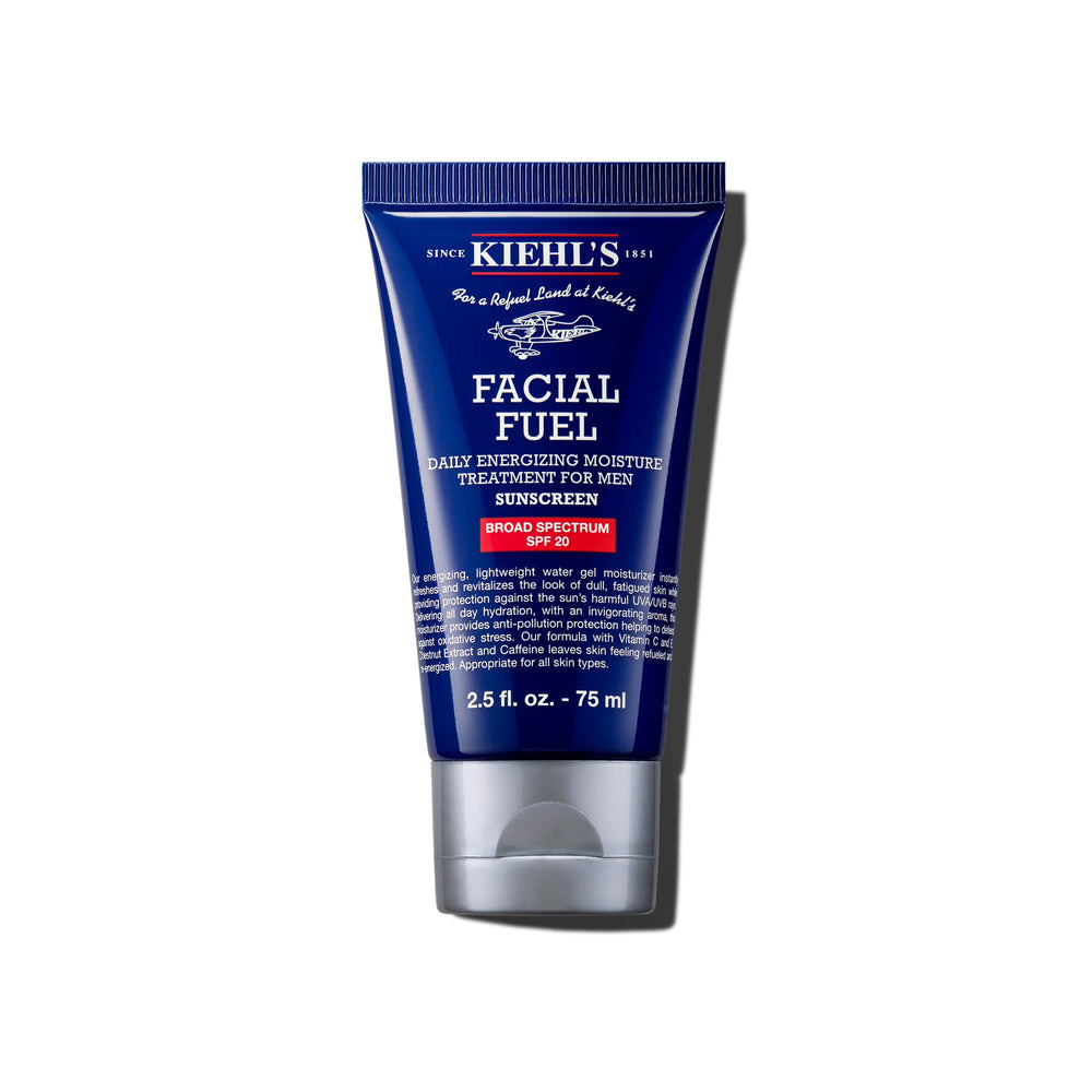 Kiehl’s Facial Fuel bouteille 75 ml prête pour une hydratation légère et protection UV20
