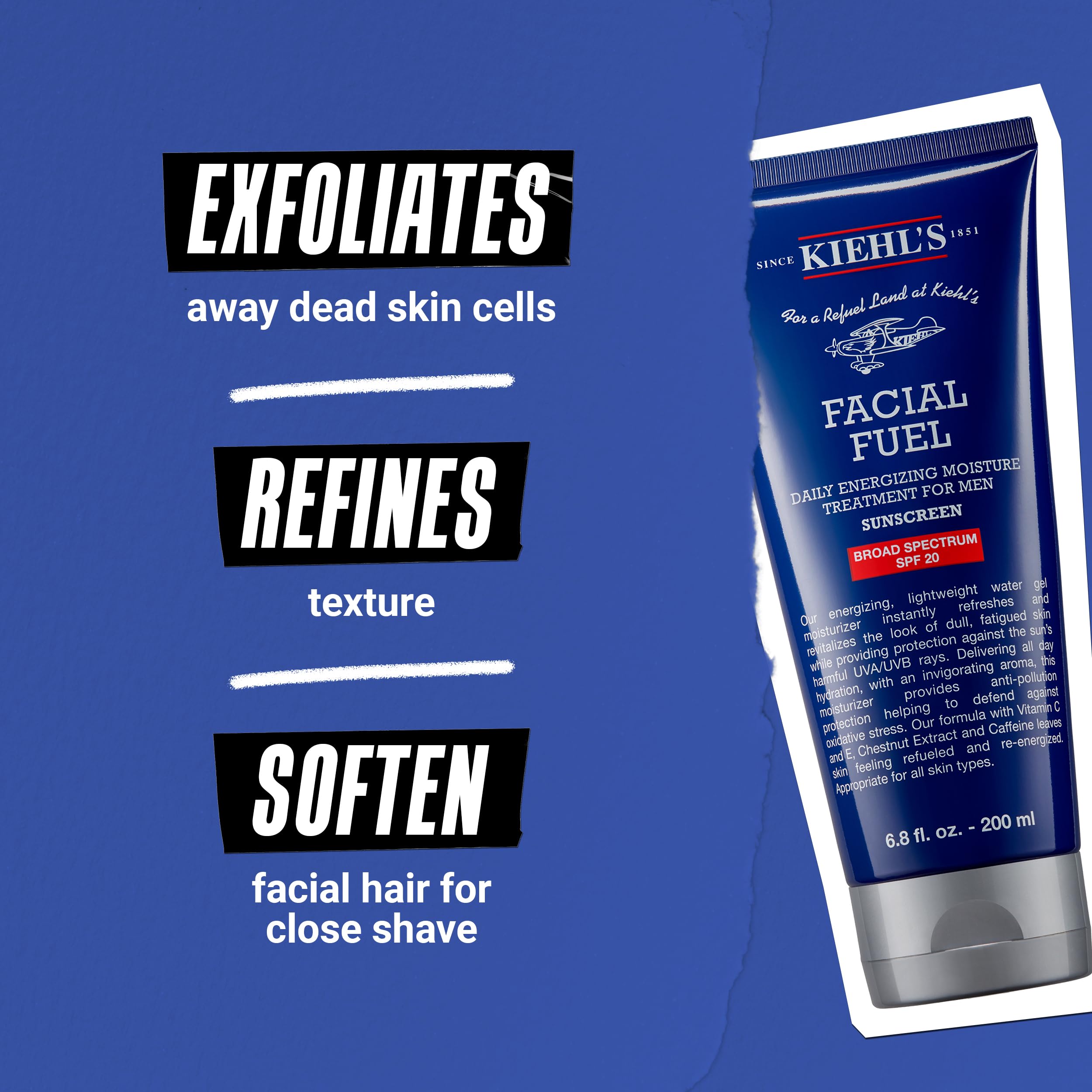 Application rapide de Kiehl’s Facial Fuel après activité