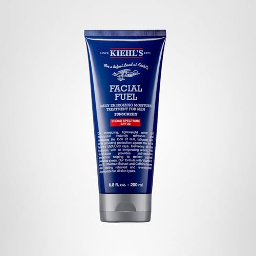 Kiehl's Facial Fuel utilisation matin et soir pour homme actif.