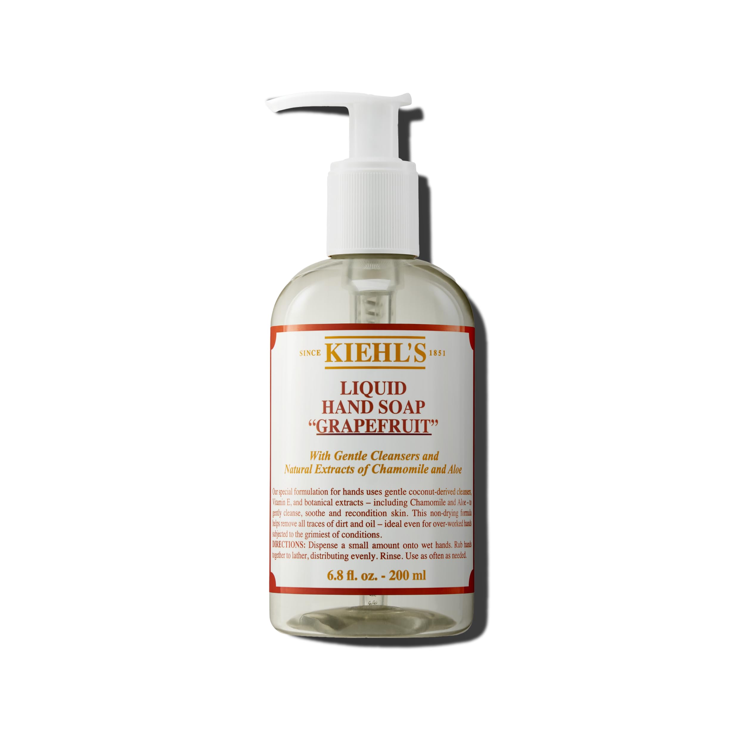 Kiehl's jabón líquido para manos pomelo: botella con fragancia fresca para limpieza suave.