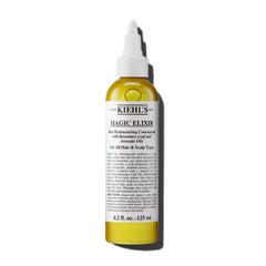 Kiehl's Magic Elixir, botella frontal, cuidado suave y nutritivo para el cabello.