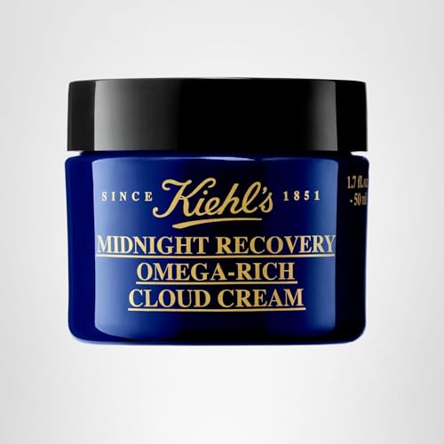 Envase elegante de Kiehl's Midnight Recovery Omega Rich, ideal para regalo o presentación.