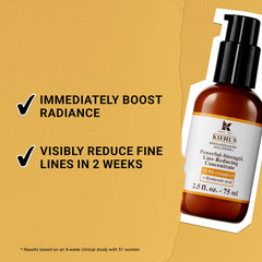 Dosificador práctico facilita dosis diaria de sérum Kiehl's Vitamina C.