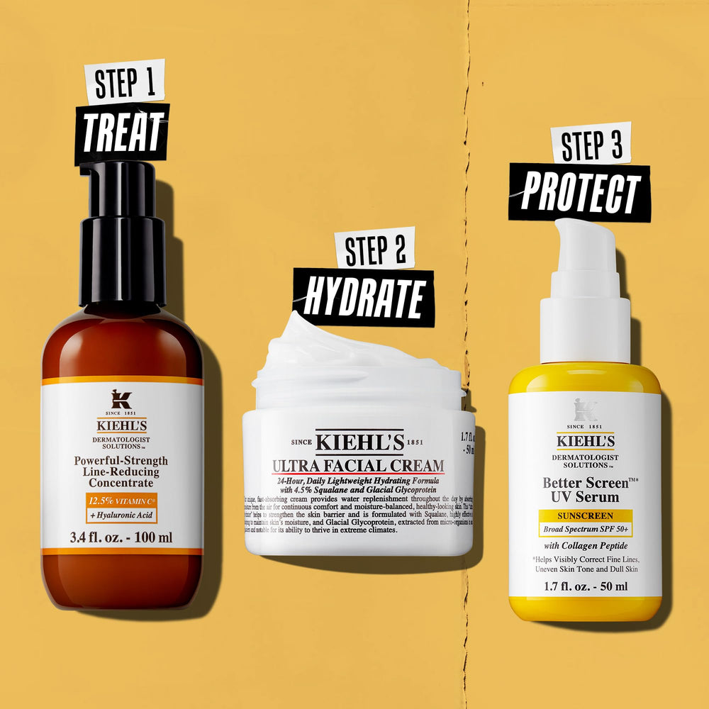 Radiancia suave en la piel tras usar Kiehl's Vitamina C.