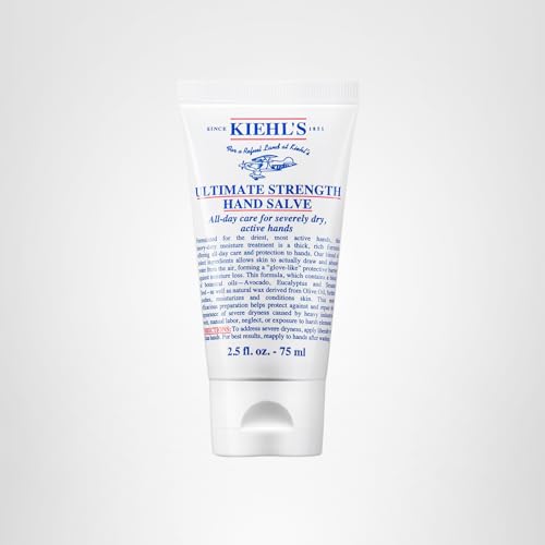 Kiehl's Ultimate Strength Hand Salve, libre de parabenos, cuidado delicado para la piel.