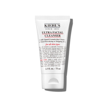 Kiehl's Ultra Facial Cleanser: botella con espuma ligera para limpieza suave.