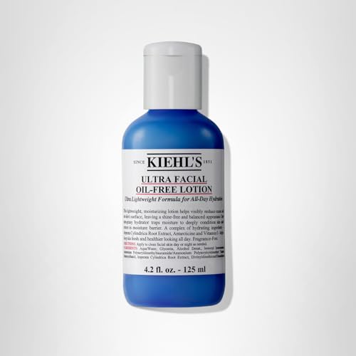 Kiehl's Loción facial sin aceite, envase compacto ideal para viaje y nocturno