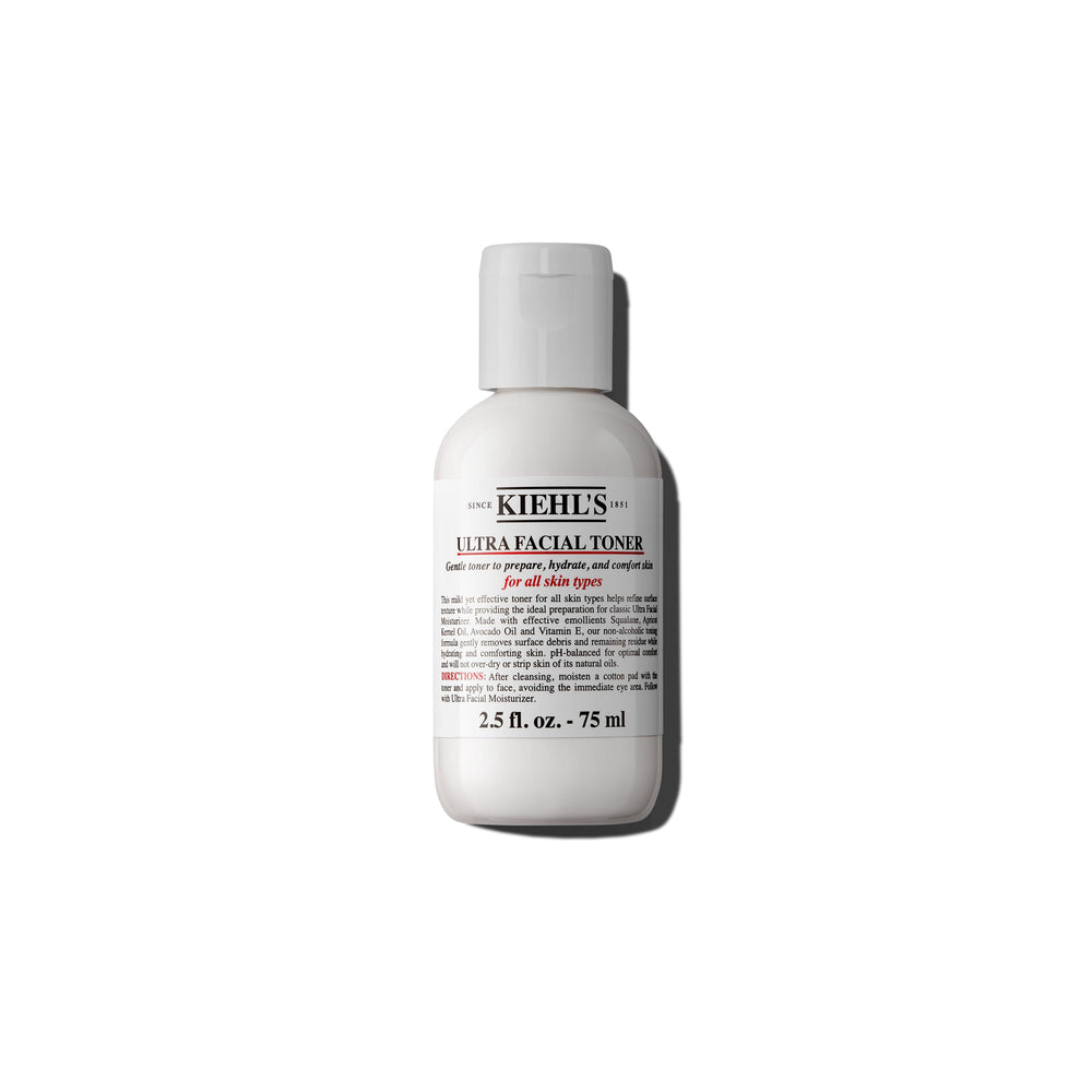 Kiehl's Tonificador Ultra Facial, aplicación con disco de algodon para tonificar sin irritar.
