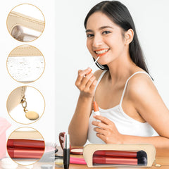 Kifmurase estuche blanco ligero y práctico para cosméticos