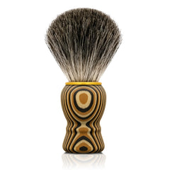Cepillo de afeitar KIKC con pelo de tejón puro para un afeitado suave.