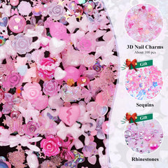 Kikonoke charms para uñas con mariposa, toque elegante