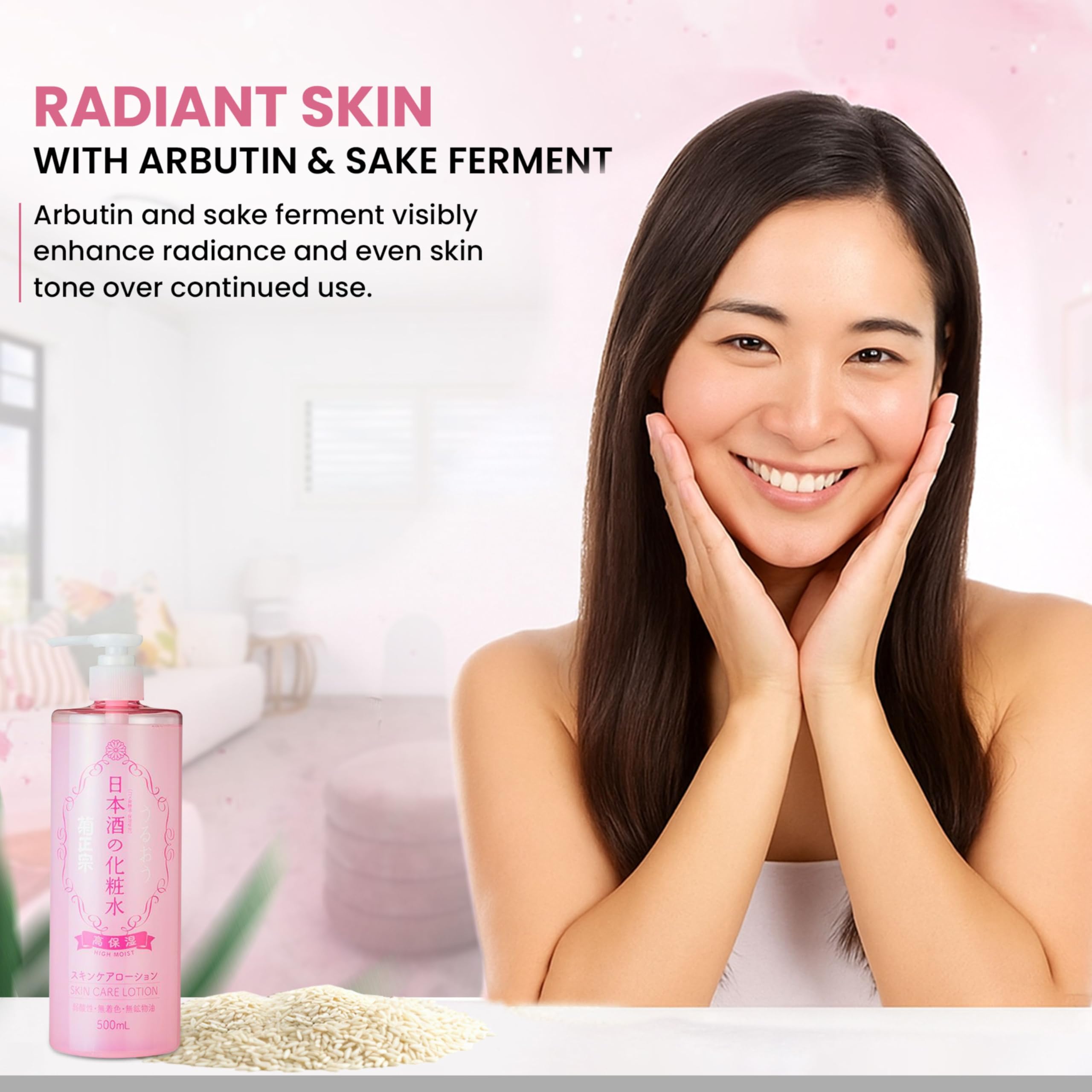 Kikumasamune aplicación facial y corporal, ritual rápido y cómodo.