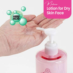 Kikumasumane lotion-visage-corps, absorption rapide sans fini gras.