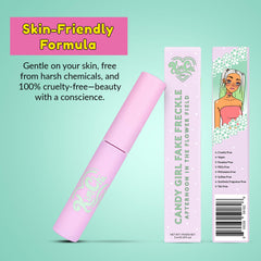 KimChiChic Candy Girl Fake Freckle Pen, muestra en piel para look natural