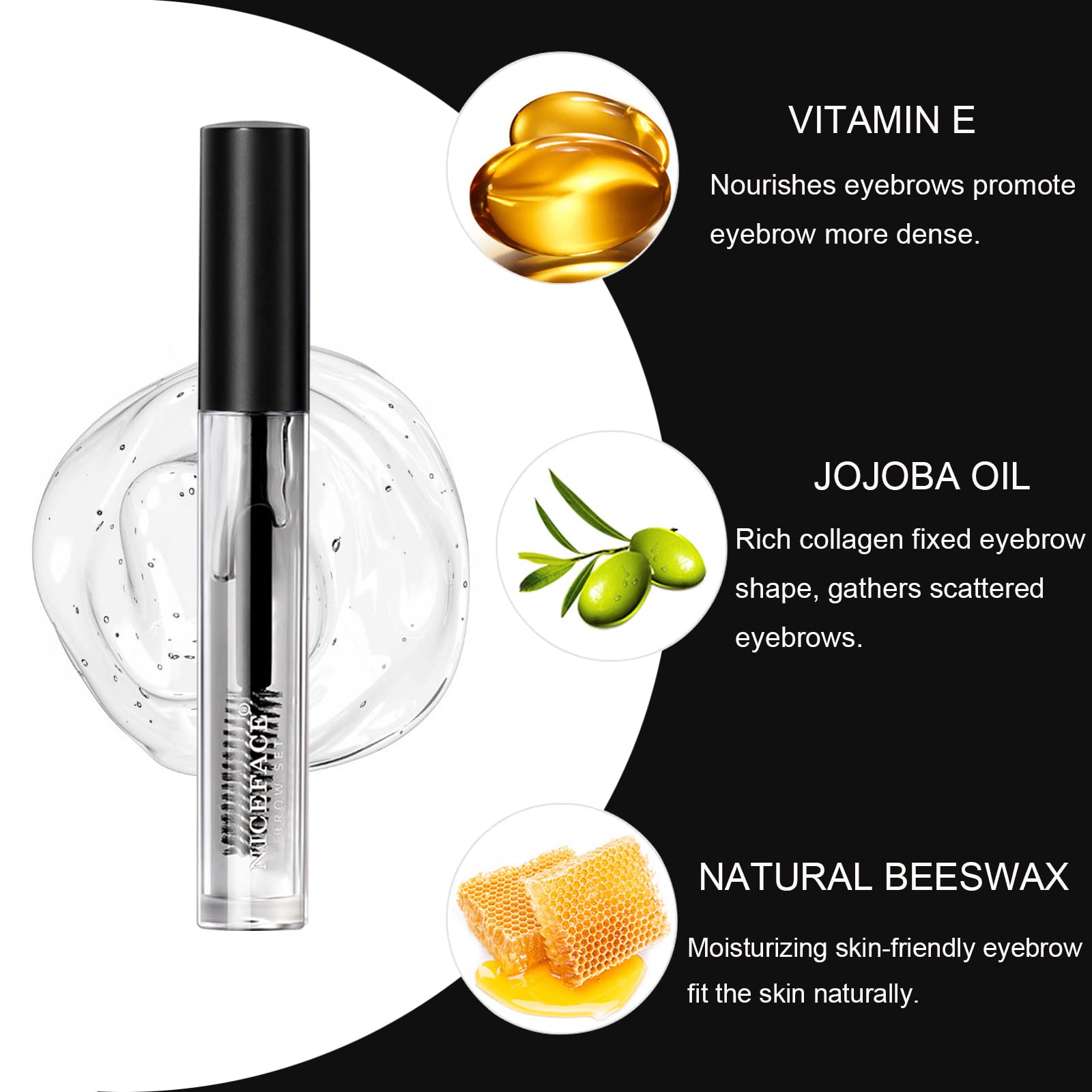 KIMIEYE gel-cejas-360 con aplicador para definición uniforme.
