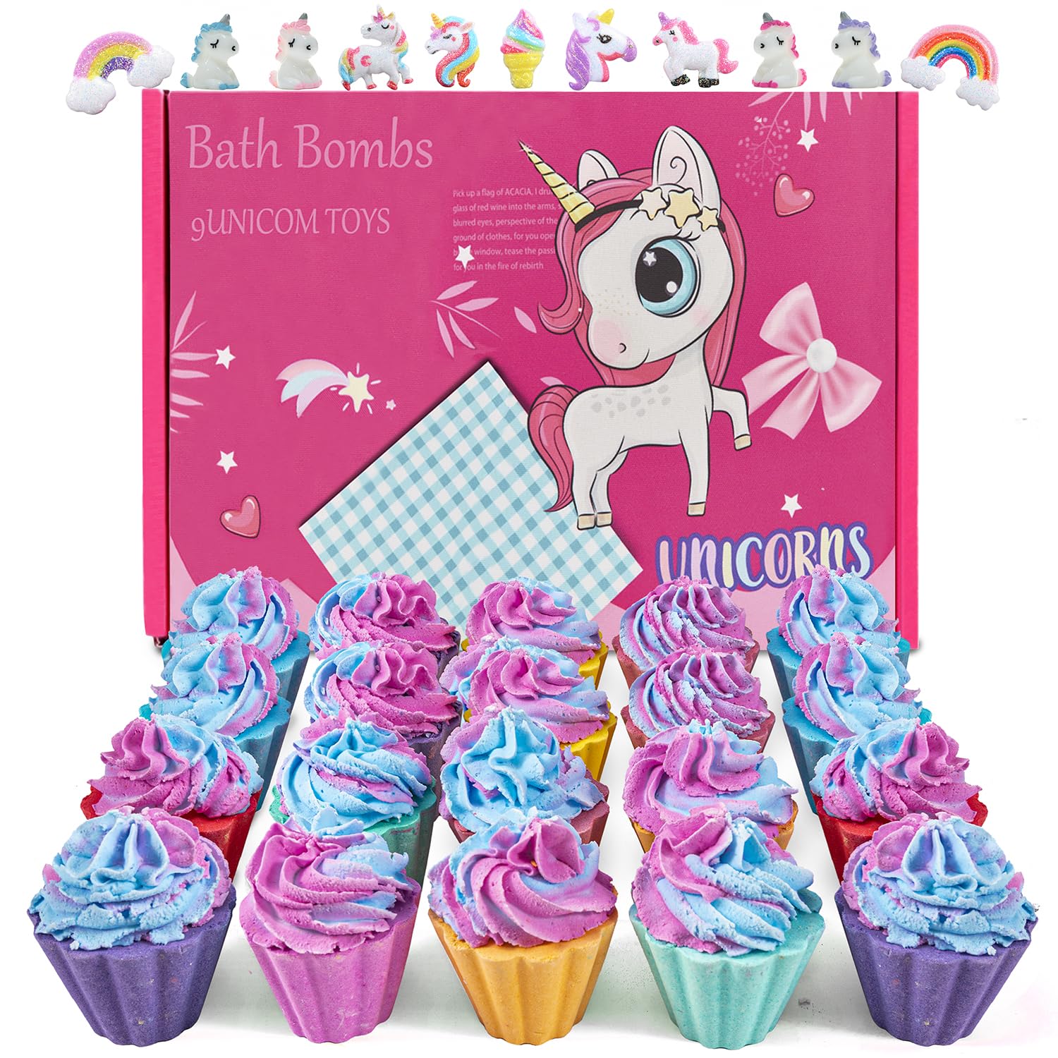 kims cosiart bombas de baño para niños con sorpresa unicornio, ideal para juego seguro.