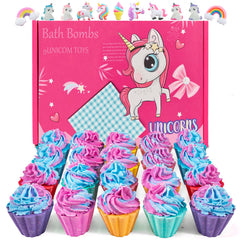 kims cosiart bombas de baño para niños con sorpresa unicornio, ideal para juego seguro.