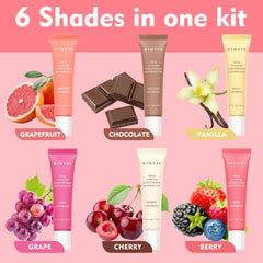 Bálsamo labial tintado KIMUSE tono beige para color sutil