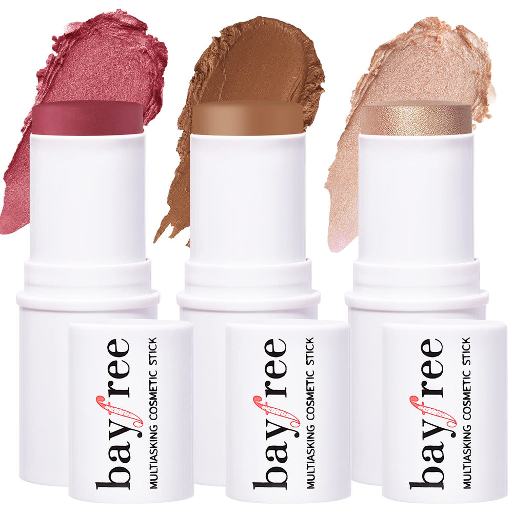 KIMUSE Barra 3 en 1 muestra textura cremosa para mejillas y labios