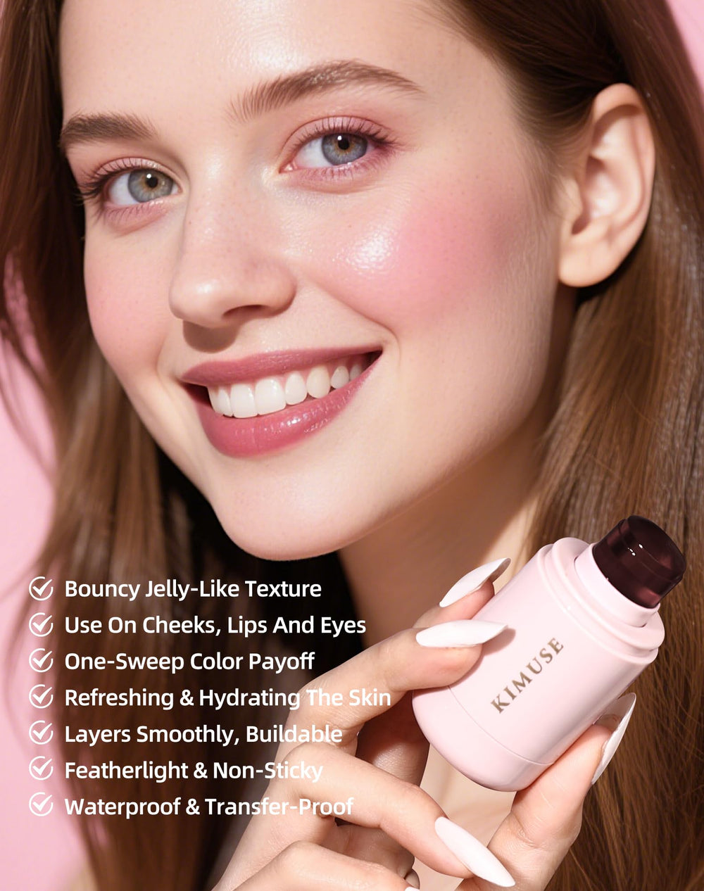 KIMUSE empaque compacto ideal para retoques.