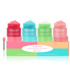 KIMUSE máscara labial nocturna: aplicación suave para hidratación durante la noche.