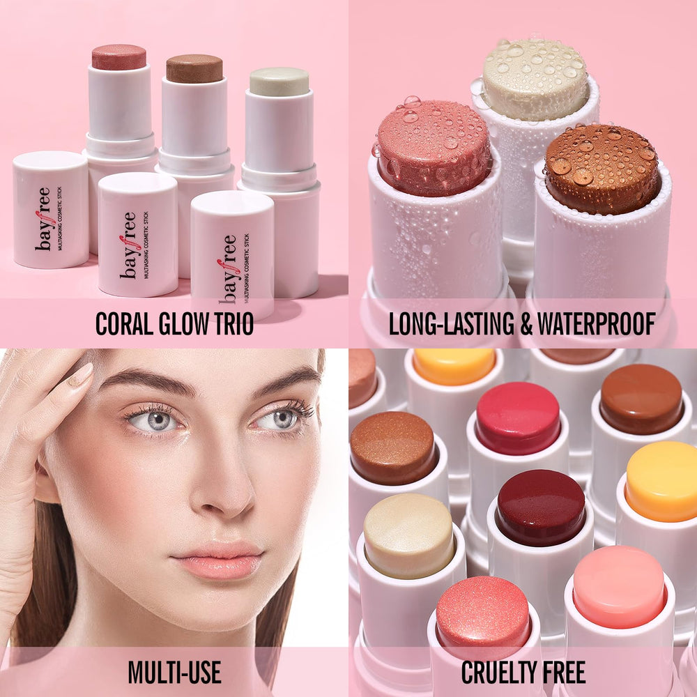 KIMUSE Multi Stick Trio labios: color cómodo y portable para retoques
