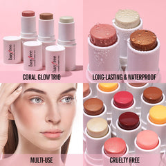 KIMUSE Multi Stick Trio labios: color cómodo y portable para retoques